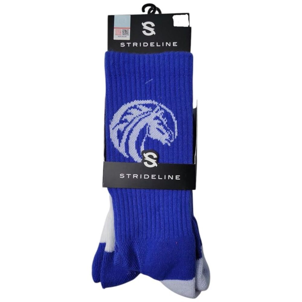 NCAA Adult 2-Pack Moisture Wicking Contour Fit Crew Socks - Fayetteville Broncos